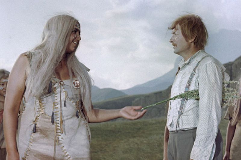 Георгий Вицин. Кадр из фильма «Земля Санникова». 1973 год.