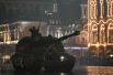Самоходная артиллерийская установка (САУ) «Мста-С» на репетиции военного парада, посвященного 72-й годовщине Победы в Великой Отечественной войне, на Красной площади в Москве.