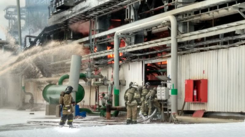 Пожар на ПНОСе в Перми.