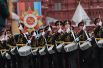 Курсанты на военном параде, посвященном 72-й годовщине Победы в Великой Отечественной войне.