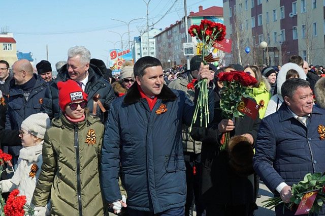 В столице Ямала прошел парад в честь Дня Победы. 