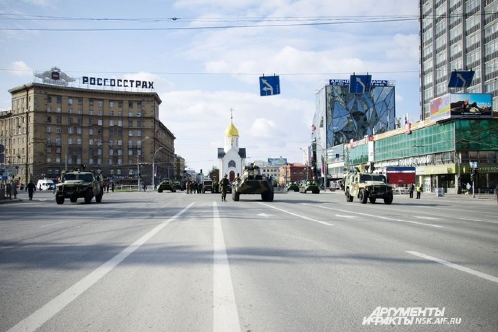 В День Победы было перекрыто несколько главных улиц города
