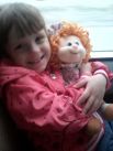 Алексенцева Мария, 3,6 года. Кукла мягкая Соня. Мне куколку подарили в День Рождения 1 годик. Куколка музыкальная, везде беру ее с собой. И спит она со мной.