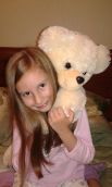 Чернышева Жанна,  8 лет,  любимая игрушка медведь Мишка.