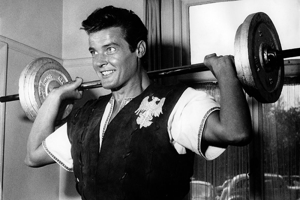 Роджер Мур в фильме «Айвенго». 1958 год.
