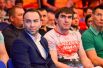 Президент промоутерской компании Fight Nights Камил Гаджиев (слева) и боец Курбан Омаров.