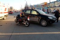 В Ноябрьске в больницу доставлен мотоциклист, пострадавший в ДТП. 