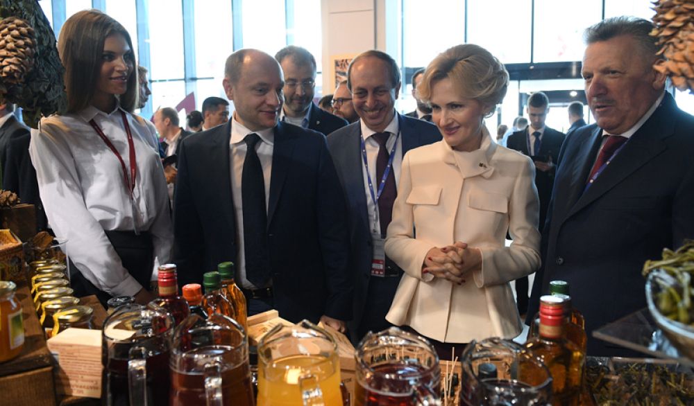 Заместитель председателя Государственной Думы РФ Ирина Яровая на Санкт-Петербургском международном экономическом форуме 2017.