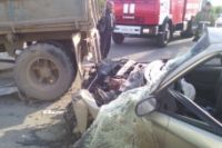 В Новотроицке в ДТП с «Chevrolet» и «КамАЗом» серьезно пострадал человек