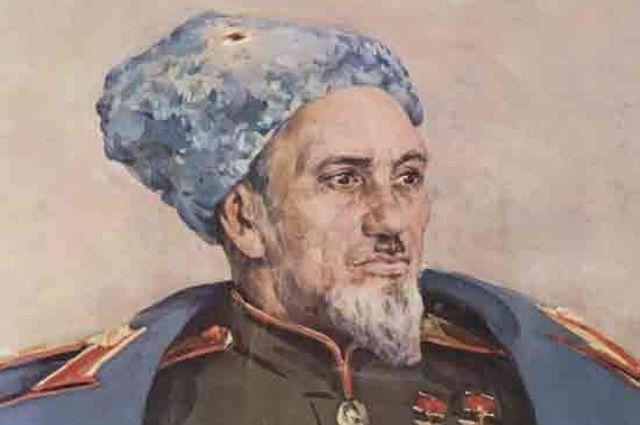 Шовкуненко А.А.. (1884-1974). Портрет дважды героя Советского Союза генерал-майора Сидора Ковпака.