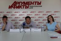 Пурбо Ринчинов, Александр Цыденов и Анна Андреева.