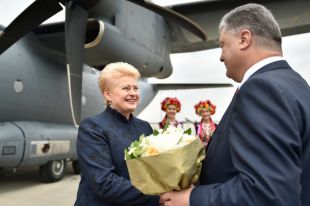 Порошенко и Грибаускайте
