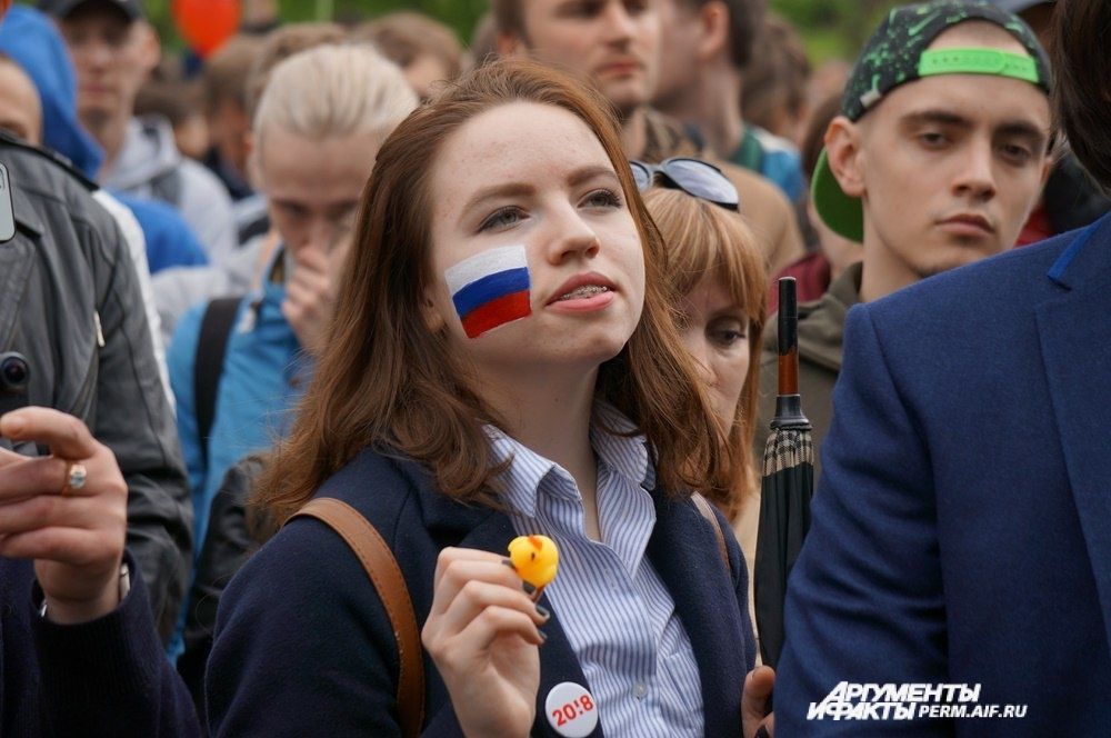 Некоторые пришли на митинг с резиновыми уточками.