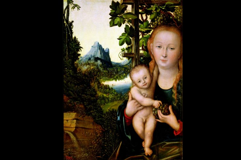 Лукас Кранах Старший «Мадонна с младенцем», 1525 год.