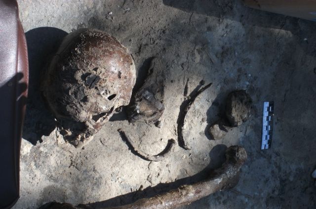 Найденные на месте старого кладбища человеческие останки