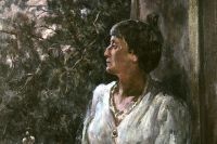 Портрет Анны Ахматовой работы художника А.А. Осьмеркина, 1939 год.