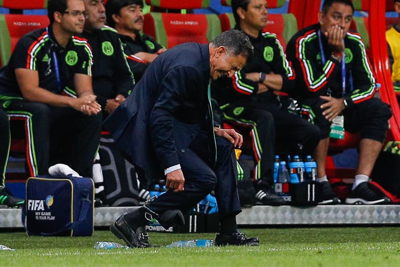 Тренер сборной Мексики Хуан Карлос Осорио не скрывал эмоций.