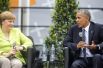 25 мая 2017 года. Канцлер ФРГ Ангела Меркель и экс-президент США Барак Обама приняли участие в дискуссии в Берлине, где в присутствии горожан обсудили миграционный кризис, борьбу с терроризмом и разоружение.