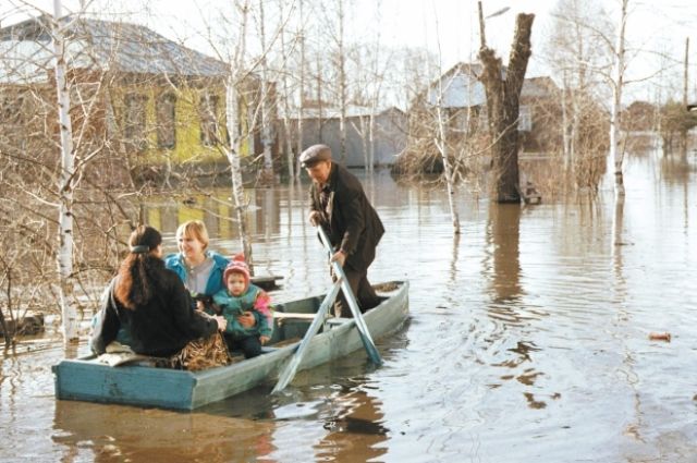 Больше других оказался затоплен Усть-Ишимский район.