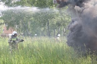 Масштабные учения пожарных
