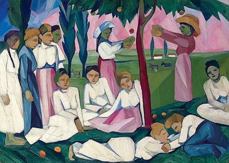 «Сбор яблок», 1909 год.