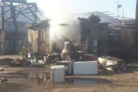 Пожар на складе в Ангарске.