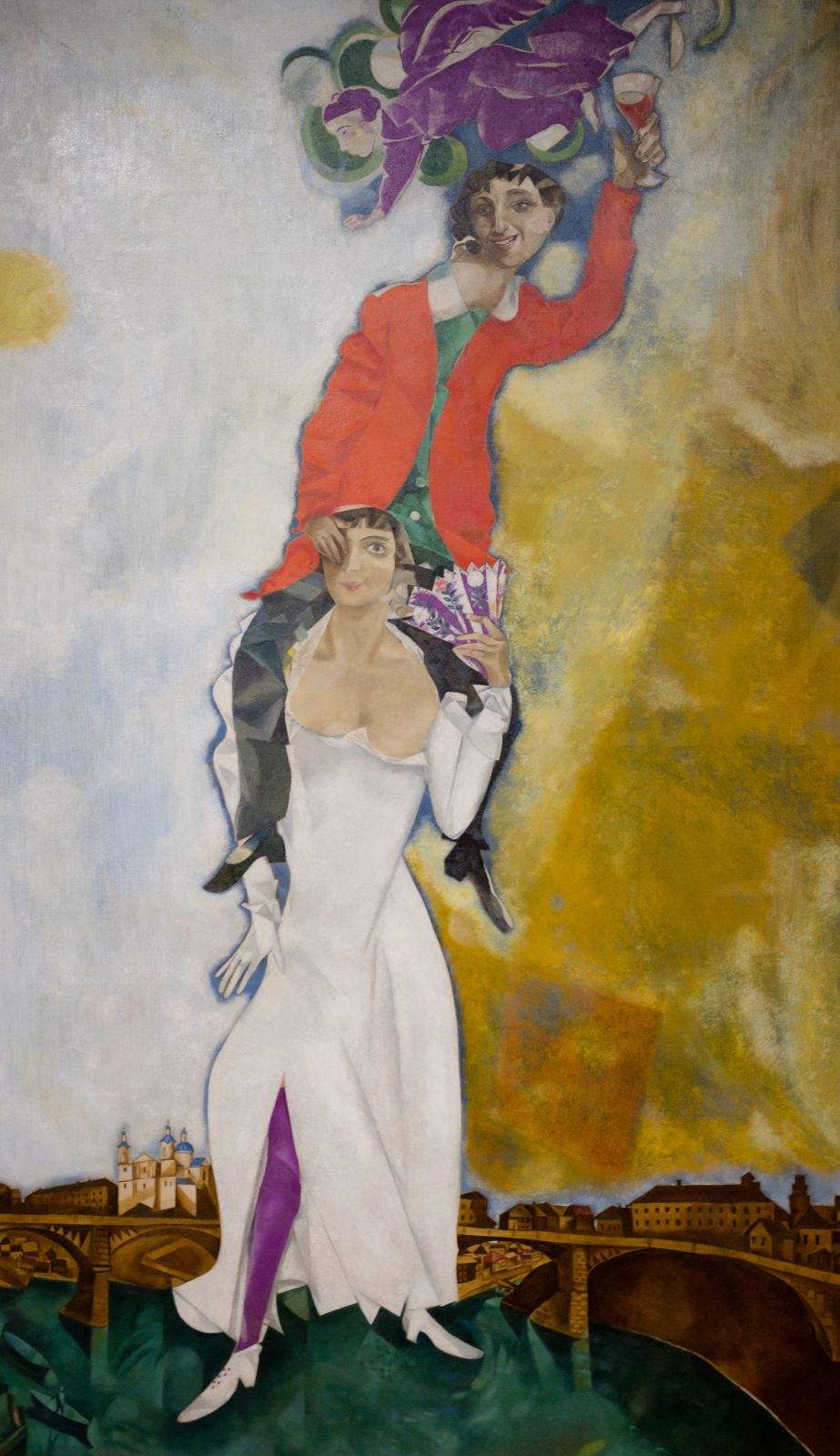 «Двойной портрет с бокалом вина», 1917 год.