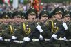 3 июля. Белорусские военнослужащие во время военного парада в часть празднования Дня Независимости в Минске.