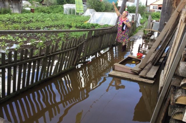 От паводка в Кукуштане пострадали 42 дома.
