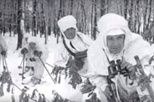 Лыжную бригаду немцы называли «Снежные призраки» и «Белые дьяволы».