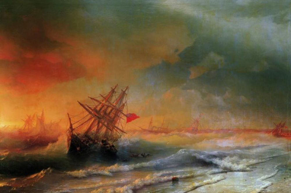 «Буря над Евпаторией», 1861 год.