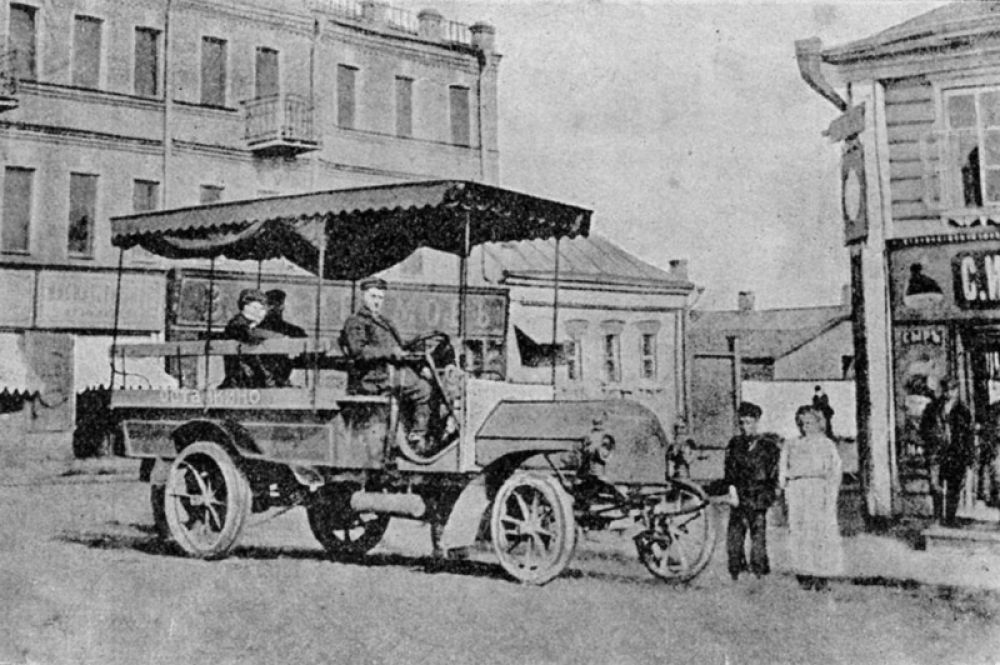 «Даймлер» в Марьиной Роще, 1907 год.