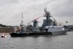 Малый противолодочный корабль «Уренгой» во время главного военно-морского парада в честь Дня Военно-Морского Флота России в Санкт-Петербурге.