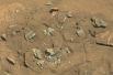 Август 2014 года. Скала на Марсе, похожая на бедренную кость. Члены исследовательской команды Curiosity считают, что её форма, вероятно, обусловлена эрозией: ветром или водой.