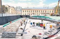 К Дню города на Хохловской площади откроется уникальный двухъярусный археологический парк.