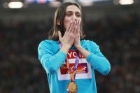 Мария Ласицкене, завоевавшая золотую медаль на ЧМ-2017 по лёгкой атлетике в Лондоне.