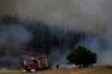 Борьба с лесными пожарами в Греции.