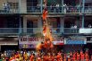 15 августа. Празднование индуистского фестиваля Джанмаштами в Мумбаи, Индия.
