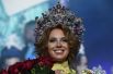 Полина Диброва (Московская область), выигравшая в финале всероссийского конкурса «Миссис Россия» 2017 в театрально-концертном зале «Мир» в Москве.
