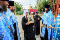 В Барнаул привезли чудотворную икону Божией Матери «Умягчение злых сердец» 