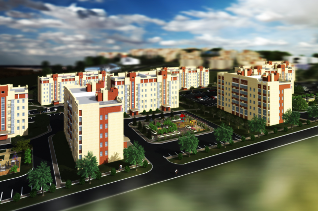 Первая очередь включает строительство 18 многоэтажных домов с жилой площадью более 50 тысяч квадратных метров.