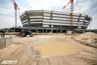 Первый тестовый матч на стадионе, который строят в Калининграде к чемпионату мира по футболу, пройдет в марте.