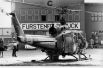 Взорванный вертолёт на военно-воздушной базе НАТО в Фюрстенфельдбруке, где немецкие власти планировали обезвредить боевиков.