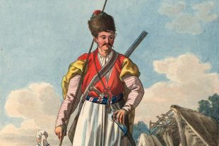 «Черноморский казак», рисунок Е. М. Корнеева.