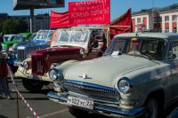 Выставка ретроавтомобилей в Барнауле