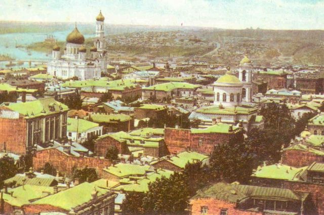 Общий вид города Ростова-на-Дону в XIX веке.