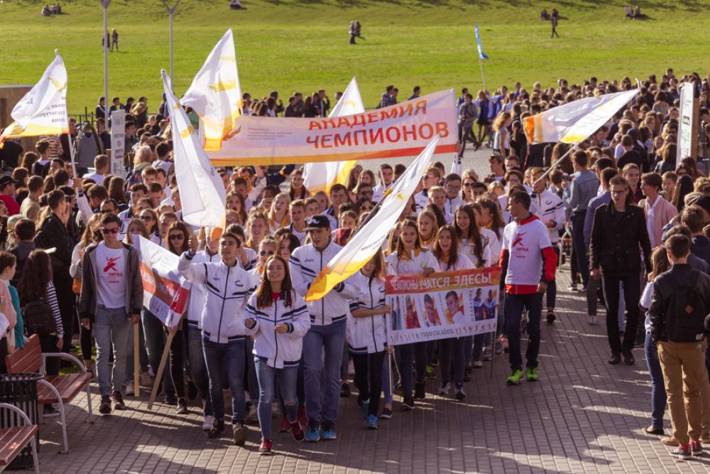 Первокурсники вузов и техникумов Татарстана собрались 16 сентября на параде.