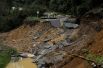 Шоссе, уничтоженное ураганом «Нэйт», в районе Каса Мата в Коста-Рике.