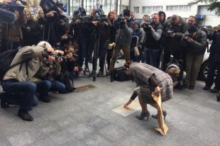Нина Матвиенко получила памятную звезду в Киеве