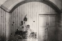 Комната в доме Ипатьева, где была расстреляна царская семья.